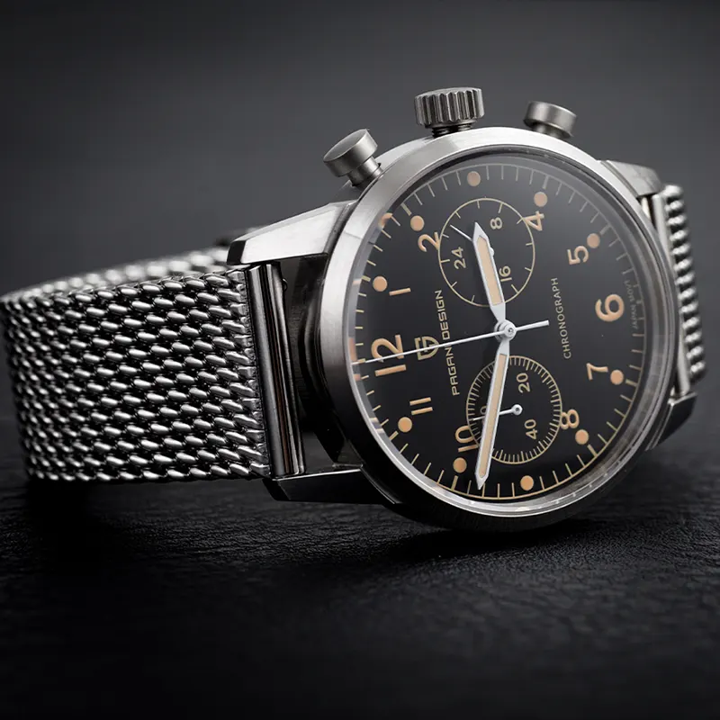 Pagani Design PD-1708 Chronograph Black Dial Men's Watch